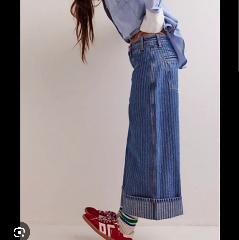 COPY - COPY - We The Free Brette Cropped Wide-Leg Jeans